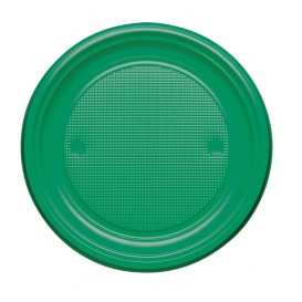 Plastové Talíř PS Plochá Zelený Ø220mm (780 Kousky)