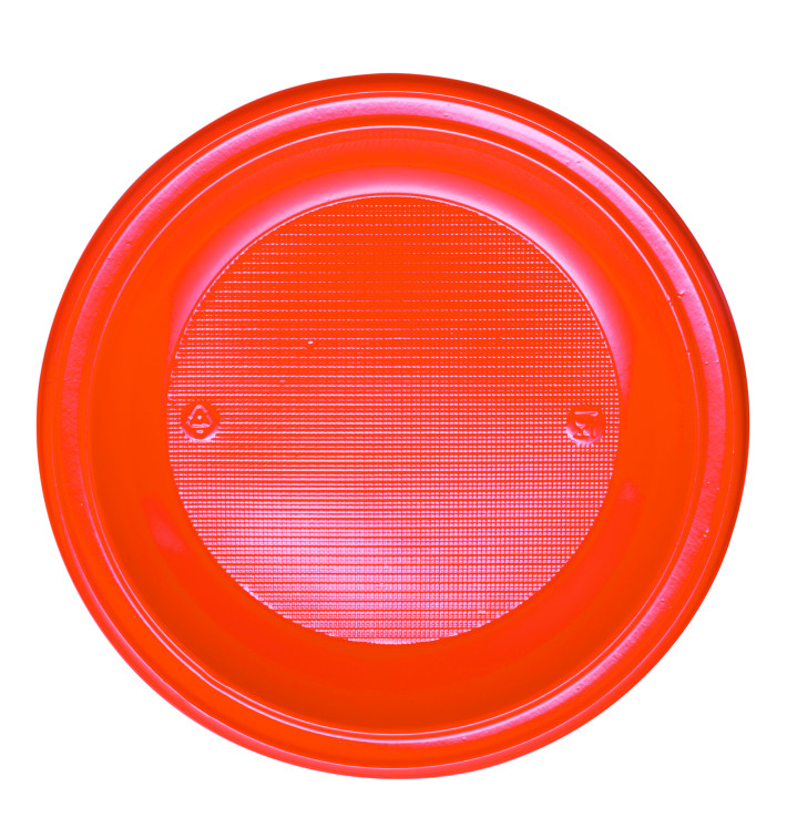 Plastové Talíř PS na Polévku Oranžový Ø220mm (30 Kousky) Plastové Talíř PS na Polévku Oranžový Ø220mm (30 Kousky)