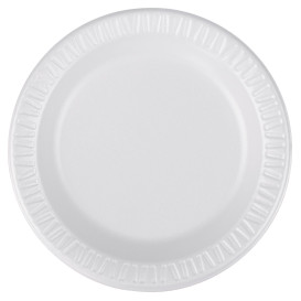 Termální Talíř FOAM " Tichá Klasika " Laminátové Bílý 15 cm (1000 Kousky)