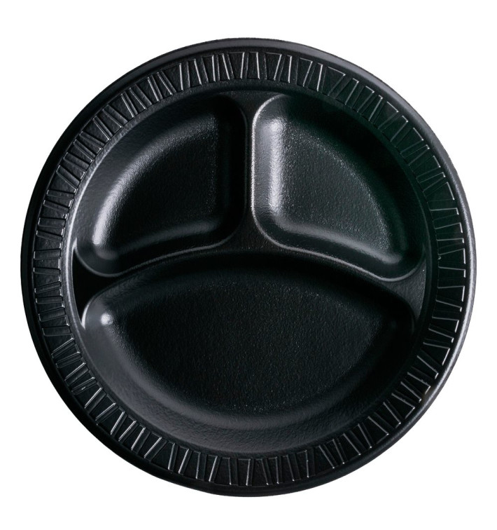 Talíř FOAM " Tichá Klasika " 3 Vrstvy Laminátové Černá Ø230mm (125 Kousky) Talíř FOAM " Tichá Klasika " 3 Vrstvy Laminátové Černá Ø230mm (125 Kousky)