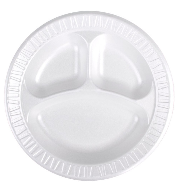 Termální Talíř FOAM " Souhlasit " 3 Vrstvy Bílý Ø260mm (125 Kousky) Termální Talíř FOAM " Souhlasit " 3 Vrstvy Bílý Ø260mm (125 Kousky)