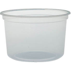 Plastové Obaly PP "Deli" 16Oz/473ml Průhledný Ø120mm (500 Kousky)