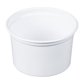 Plastové Obaly PP "Deli" 16Oz/473ml Bílý Ø120mm (500 Kousky)