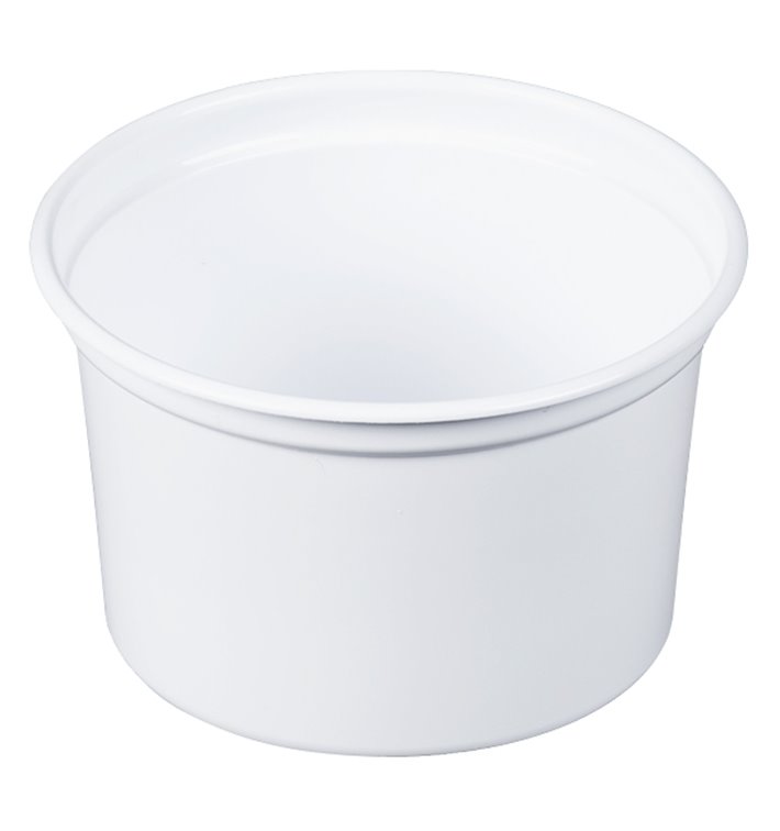 Plastové Obaly PP "Deli" 16Oz/473ml Bílý Ø120mm (500 Kousky) Plastové Obaly PP "Deli" 16Oz/473ml Bílý Ø120mm (500 Kousky)
