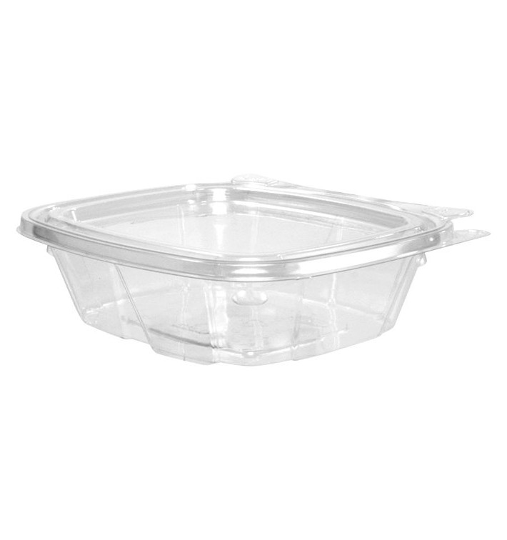 Obaly s Integrovaným Víčkem Plastové PET Ploché Víčko 240ml (200 Kousky) Obaly s Integrovaným Víčkem Plastové PET Ploché Víčko 240ml (200 Kousky)