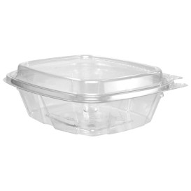 Obaly s Integrovaným Víčkem Plastové PET Víčko Vysoký 240ml (100 Kousky)