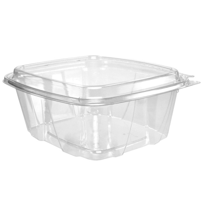 Obaly s Integrovaným Víčkem Plastové PET Víčko Vysoký 950ml (100 Kousky) Obaly s Integrovaným Víčkem Plastové PET Víčko Vysoký 950ml (100 Kousky)
