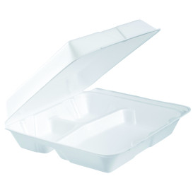 Menu Box Foam 3 CDělitelnýBílý 240x235mm (100 Kousky)