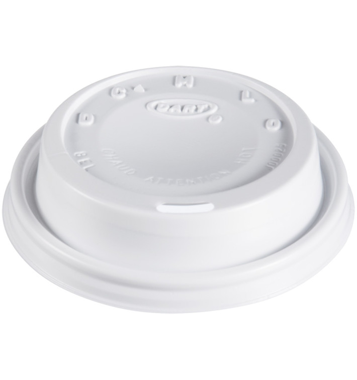 Plastové Víčko PS " Cappuccino " Bílá Ø8,1cm (100 Kousky) Plastové Víčko PS " Cappuccino " Bílá Ø8,1cm (100 Kousky)