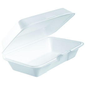 Obědová Krabička Foam Bílý 225x140mm (250 Kousky)