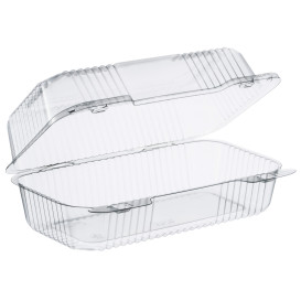 Obaly Plastové OPS " StayLock" s Víčkem Průhledný 878ml (125 Kousky)