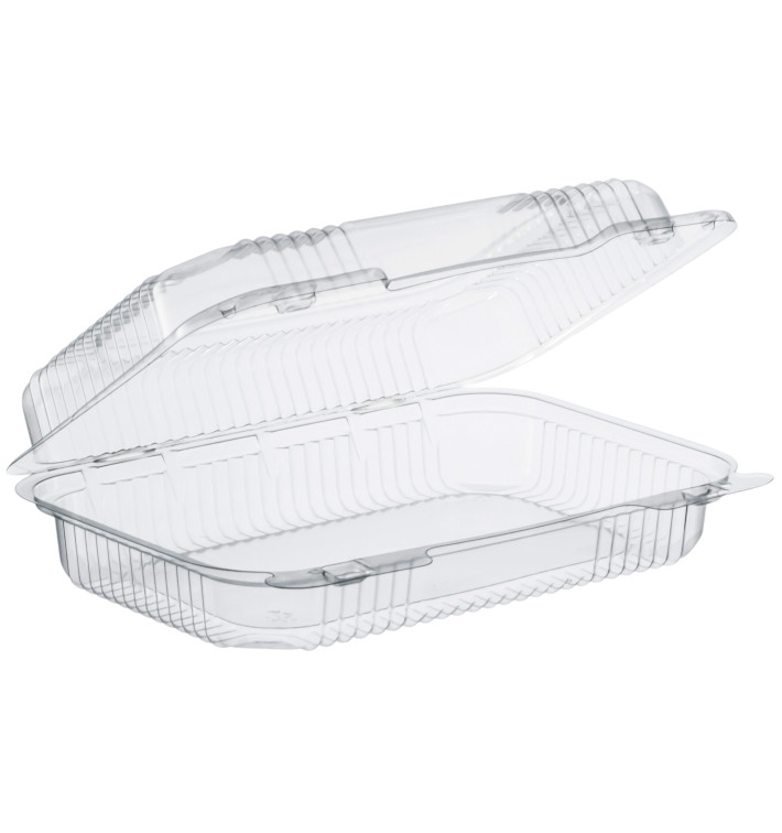 Obaly Plastové OPS " StayLock" s Víčkem Průhledný 1080ml (250 Kousky) Obaly Plastové OPS " StayLock" s Víčkem Průhledný 1080ml (250 Kousky)