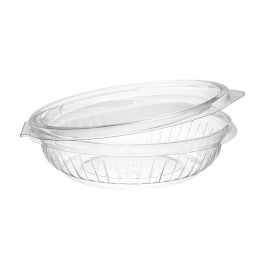 Plastové Misky PET " Prezentační " s Víčkem Hladká 240ml (75 Kousky)