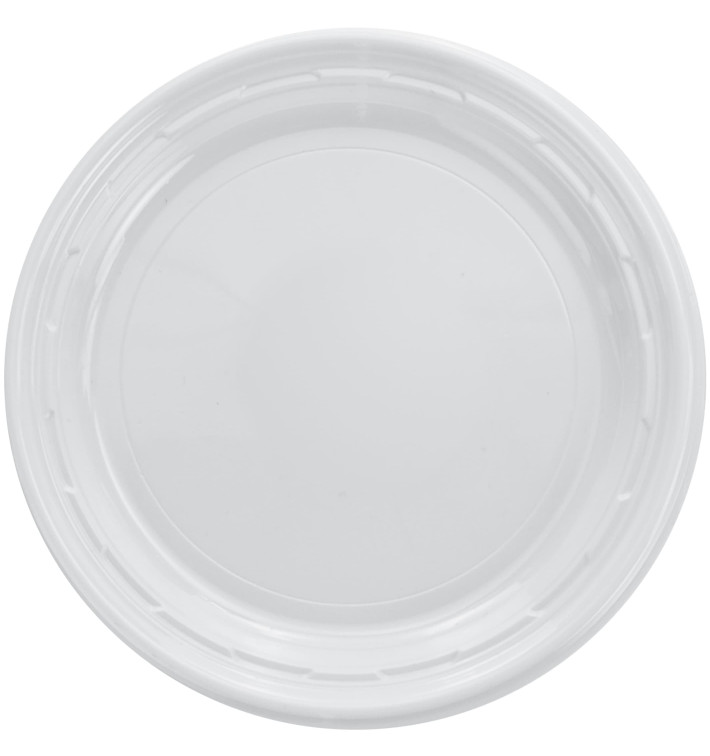 Plastové Talíř PS " Slavný Dopad " Bílý Ø180mm (125 Kousky) Plastové Talíř PS " Slavný Dopad " Bílý Ø180mm (125 Kousky)