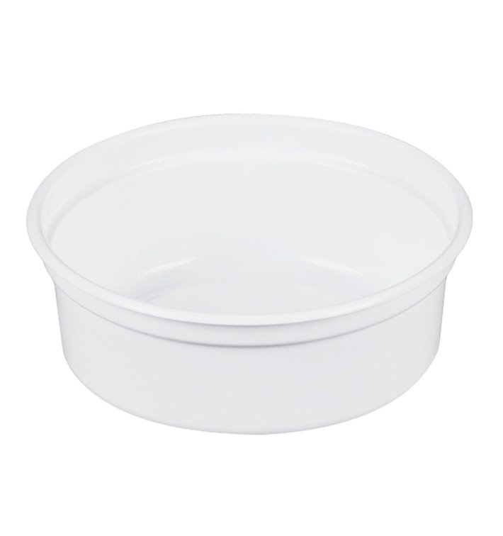 Plastové Obaly PP "Deli" 8Oz/266ml Bílý Ø120mm (500 Kousky) Plastové Obaly PP "Deli" 8Oz/266ml Bílý Ø120mm (500 Kousky)