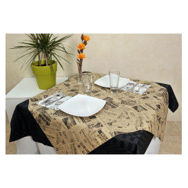 Papírové Ubrusy Předřezaný 1x1m Kraft " Noviny " 37g (400 Kousky)