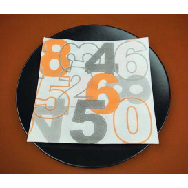 Ubrousky Airlaid " Čísla " 40x40cm (50 Kousky)