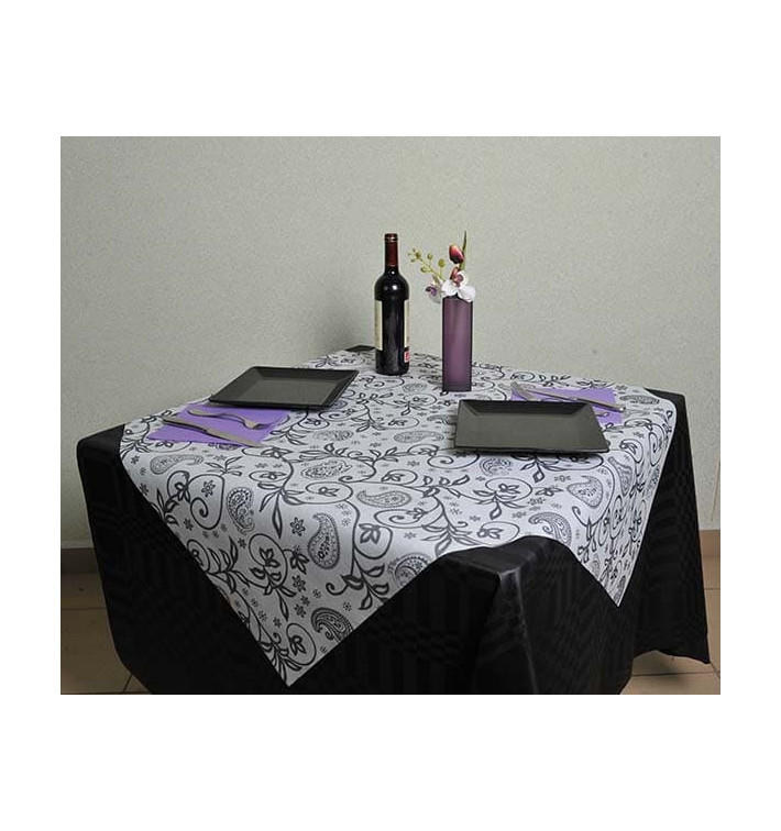Ubrusy Novotex z Netkané Textilie Bílý " Kašmír " 120x120cm (150 Kousky) Ubrusy Novotex z Netkané Textilie Bílý " Kašmír " 120x120cm (150 Kousky)
