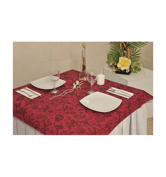 Ubrusy Novotex z Netkané Textilie Bordeaux " Kašmír " 120x120cm (150 Kousky) Ubrusy Novotex z Netkané Textilie Bordeaux " Kašmír " 120x120cm (150 Kousky)