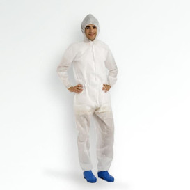 Kombinéza z Netkané Textilie PP s Kapucí na zip 35g Velikost XXL (50 Kousky)