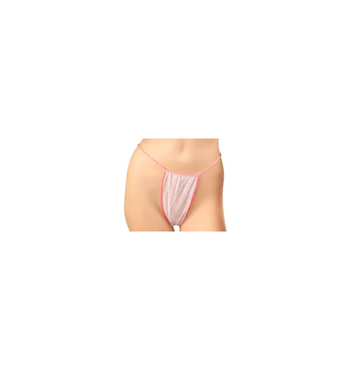 Tanga z Netkané Textilie PP Dámy Mini Bílý (1000 Kousky) Tanga z Netkané Textilie PP Dámy Mini Bílý (1000 Kousky)