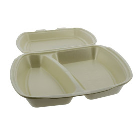 Menu Box Foam Dvoudílný Champagne 240x210x70mm (250 Kousky)