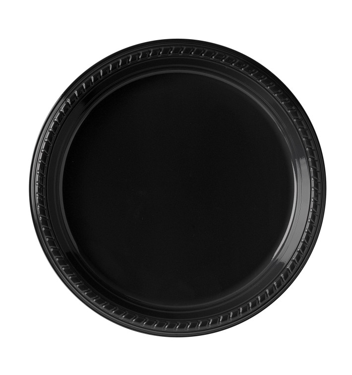 Plastové Talíř Party PS Plochá Černá Ø260mm (25 Kousky) Plastové Talíř Party PS Plochá Černá Ø260mm (25 Kousky)