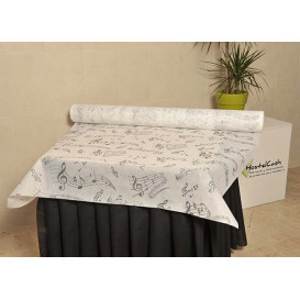 Ubrusy na Roli Novotex Bílý " Hudba " 1,2x50m P40cm (1 Kousky)