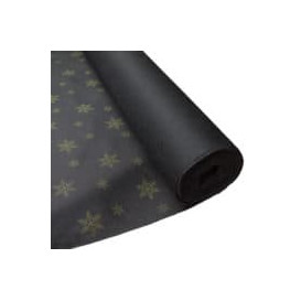 Ubrusy na Roli Novotex Černá " Hvězdy“ 1,2x50m P40cm (1 Kousky)