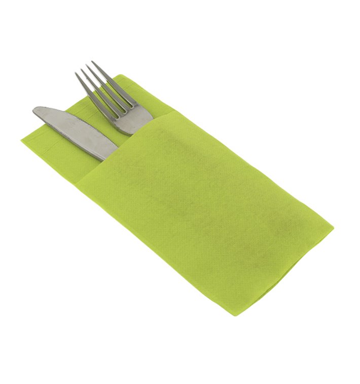Klokan Kapsa na Příbory Airlaid Pistácie 40x40cm (30 Kousky) Klokan Kapsa na Příbory Airlaid Pistácie 40x40cm (30 Kousky)