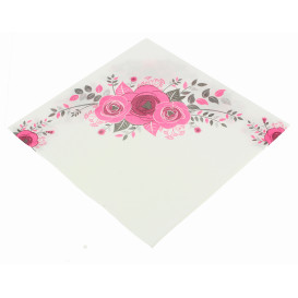 Ubrousky Airlaid " Květiny " 40x40cm (50 Kousky)