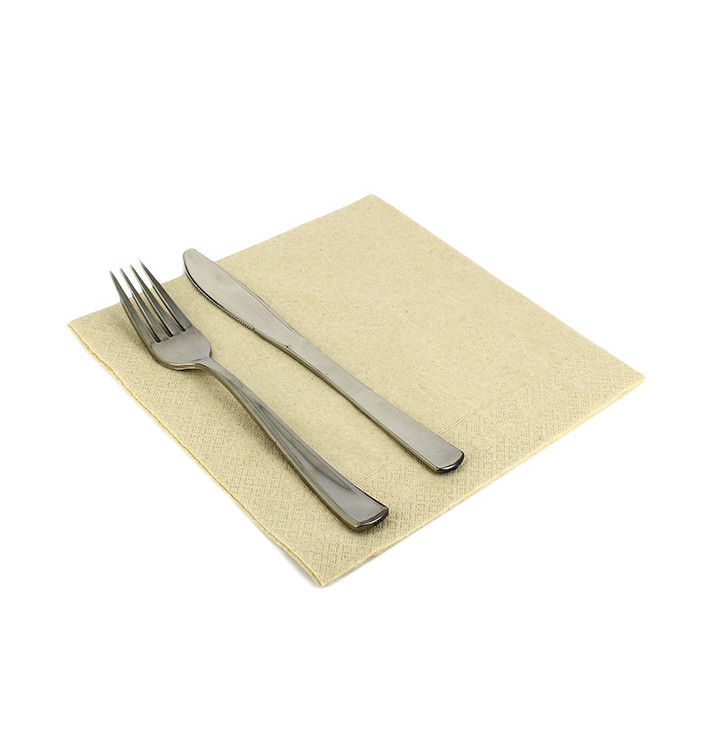 Ubrousky Airlaid Krémový 40x40cm (600 Kousky) Ubrousky Airlaid Krémový 40x40cm (600 Kousky)