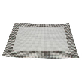 Papírové Prostírání 30x40cm se Strukturovaným Povrchem Černá 50g (2500 Kousky)