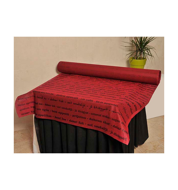 Ubrusy na Roli Novotex Bordeaux " Dobrou Chuť " 1,2x50m P40cm (1 Kousky) Ubrusy na Roli Novotex Bordeaux " Dobrou Chuť " 1,2x50m P40cm (1 Kousky)