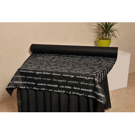 Ubrusy na Roli Novotex Černá " Dobrou Chuť " 1,2x50m P40cm (1 Kousky)