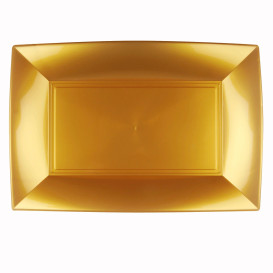 Podnos Plastový Zlato Pěkný PP 345x230mm (6 Kousky)