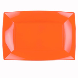 Podnos Plastový Oranžový Pěkný PP 345x230mm (60 Kousky)
