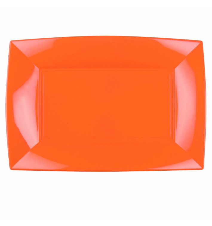 Podnos Plastový Oranžový Pěkný PP 345x230mm (60 Kousky) Podnos Plastový Oranžový Pěkný PP 345x230mm (60 Kousky)