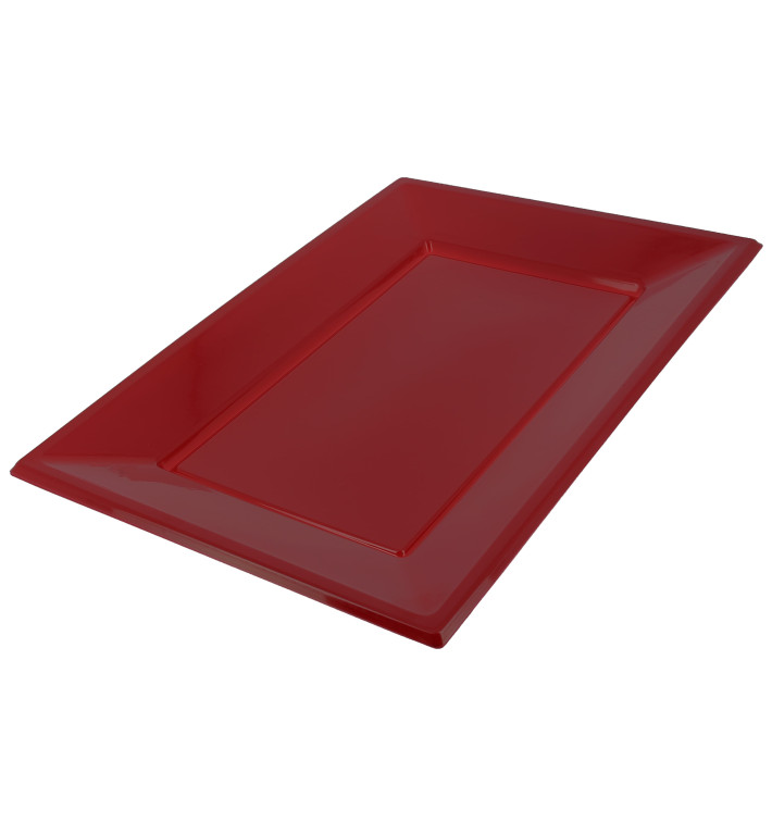 Podnos Plastový Bordeaux 330x225mm (25 Kousky) Podnos Plastový Bordeaux 330x225mm (25 Kousky)