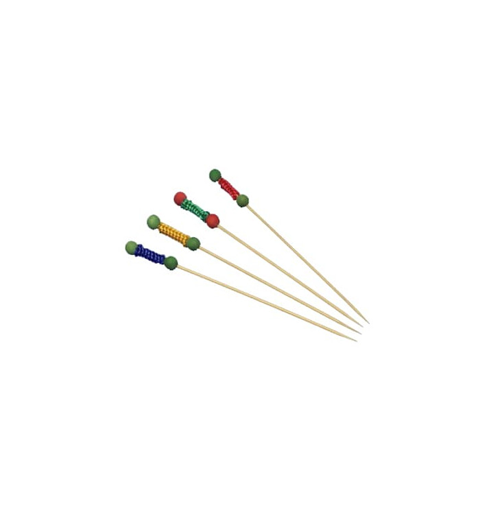 Dřevěné Špejle Zdobené se Tkaničkami 120 mm Dřevěné Špejle Zdobené se Tkaničkami 120 mm