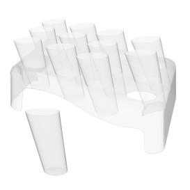 Kužel Clear 75ml se Stojanem 180x260 mm (20 Kousky)