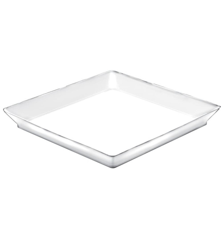 Podnos pro Ochutnávky Střední Bílý 13x13 cm (12 Kousky) Podnos pro Ochutnávky Střední Bílý 13x13 cm (12 Kousky)