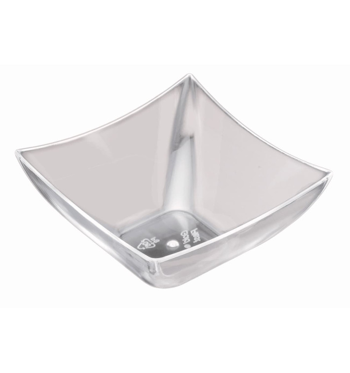 Misky pro Ochutnávky Square Průhledný 90 ml (500 Kousky) Misky pro Ochutnávky Square Průhledný 90 ml (500 Kousky)