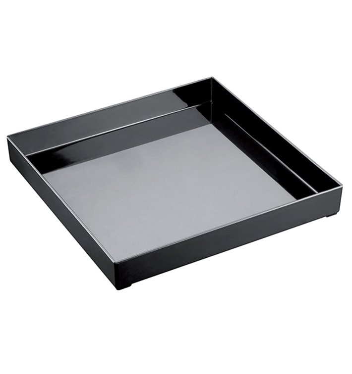 Podnos Plastový Tray Černá 30x30cm (9 Kousky) Podnos Plastový Tray Černá 30x30cm (9 Kousky)
