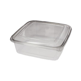 Miska Čtvercový Víčko s Víčkem PET 1500ml (50 Kousky)