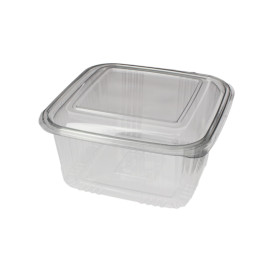 Miska Čtvercový Víčko s Víčkem PET 1000ml (100 Kousky)