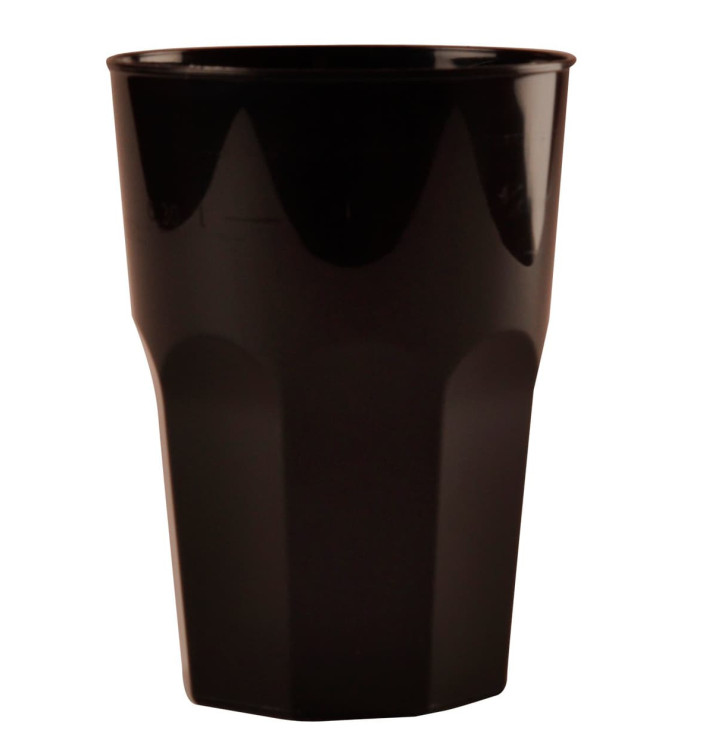 Plastové Kelímek na Koktejl Černá PP Ø84mm 350ml (420 Kousky) Plastové Kelímek na Koktejl Černá PP Ø84mm 350ml (420 Kousky)