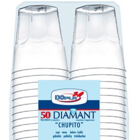 Plastové Kelímek " Diamant " PS Krystal 50ml (50 Kousky)