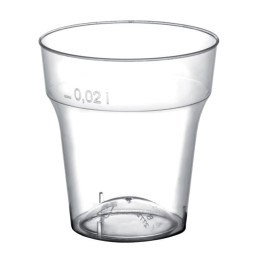 Plastová Odměrka Měsíc Odlivka Průhledný PS 20 ml (50 Kousky)