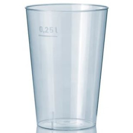 Plastové Kelímek Průhledný 250 ml (50 Kousky)